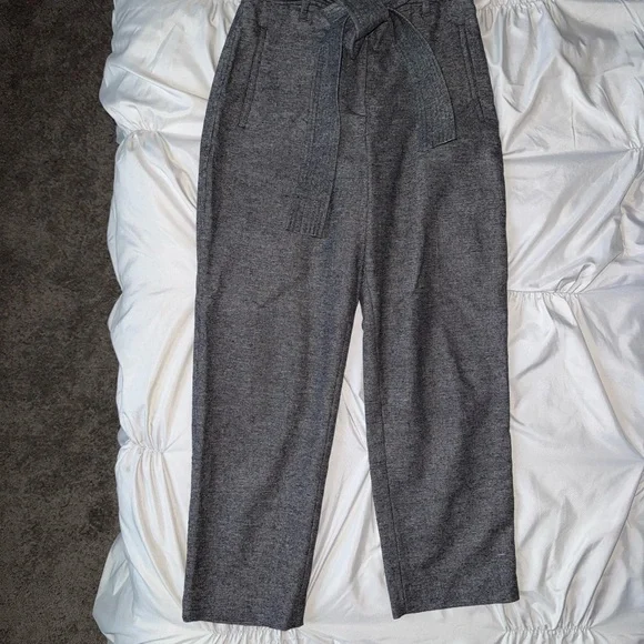 Wilfred Charcoal Belted Trousers - Picture 4 of 6